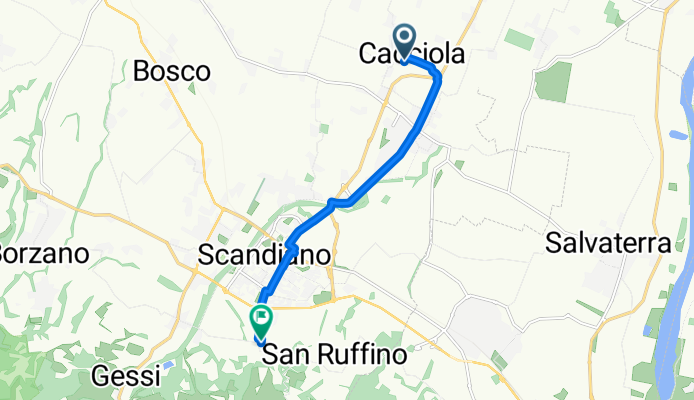 Da Via Osvaldo Baschieri 3, Cacciola a Via Prodi 4, Ventoso