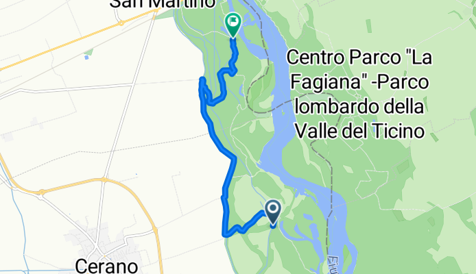 Da Via Bagno, Cerano a Unnamed Road, Trecate