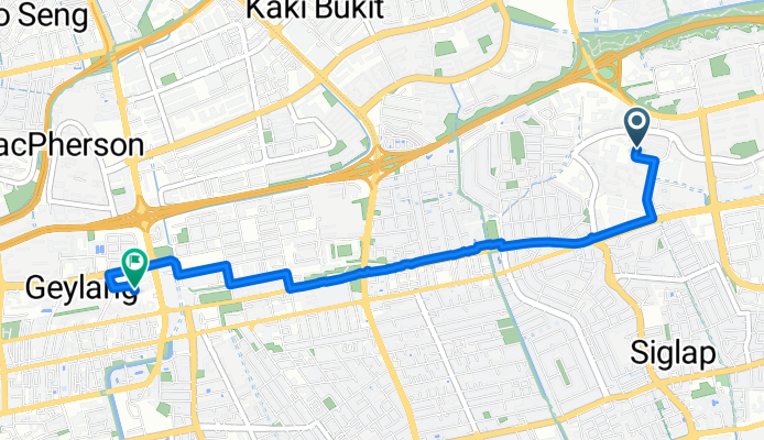 Chai Chee Street 19, Singapore to Geylang East Avenue 3 1014, Singapore
