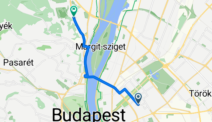 Vörösmarty utca 9, Budapest to Bécsi út 179, Budapest