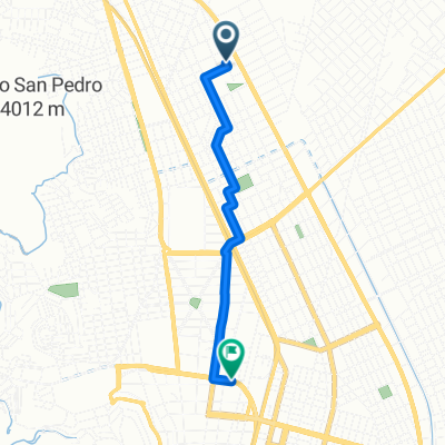 De Ruta Nacional 1, Oruro a Avenida Sargento Flores 148, Oruro