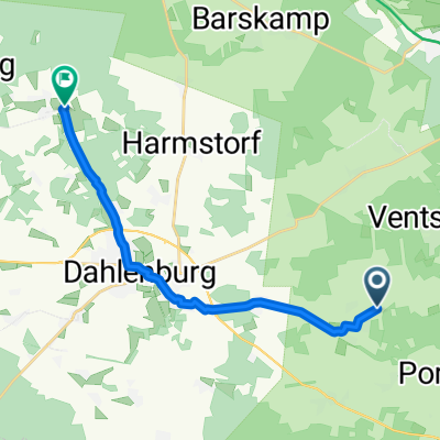 Nüdlitz 3, Nahrendorf nach Am Kronshof 1–3, Dahlenburg