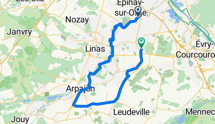 De Rue des Girelles , Villemoisson-sur-Orge à Sente Olga Bancic 3, Sainte-Geneviève-des-Bois