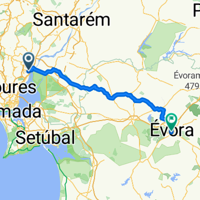 De Rua de Baixo 1, São João dos Montes a Rua da cal Branca 33, Évora