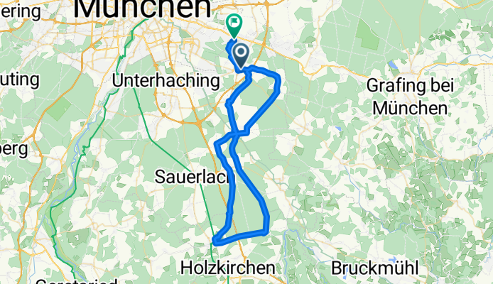 Training Putzbrunn Rundstrecke 53km Variante
