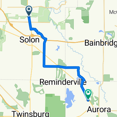 5364 Som Center Rd, Solon to 395 N Aurora Rd, Aurora
