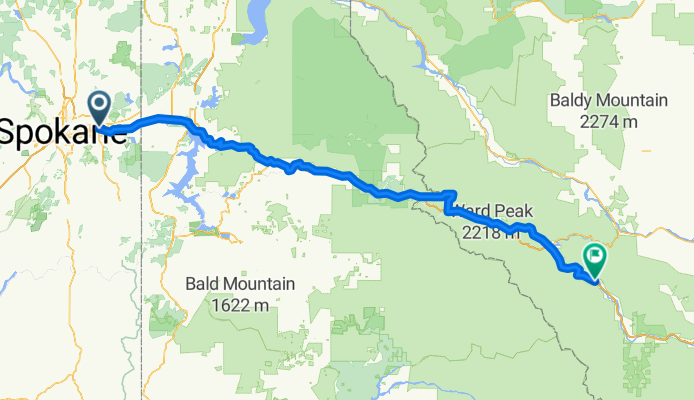 Spokane valley, Wa. to Superior, Mt.