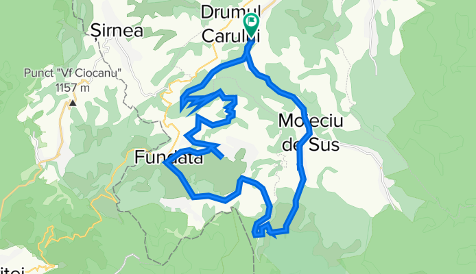 Cheia - Moeciu de Sus - Fundatica - Fundata - Cheile Gradistei