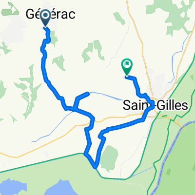 De Chemin de la Rouquette 310, Générac à Ancien Chemin d'Uchaud 599, Saint-Gilles