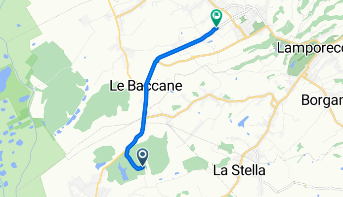 Percorso per Via Gramsci 875, San Rocco