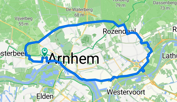 Zuidelijke Parallelweg 68–221, Arnhem to Zuidelijke Parallelweg 68–221, Arnhem