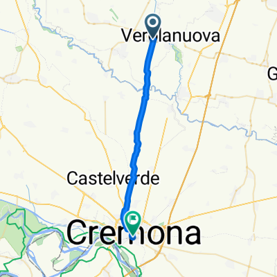 Da Via Don Carlo Laini 4, Verolavecchia a Via Lombardini 2, Cremona