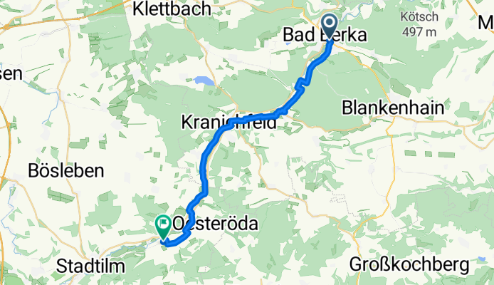 Blankenhainer Straße 6A, Bad Berka nach Kleinhettstedt 69, Stadtilm