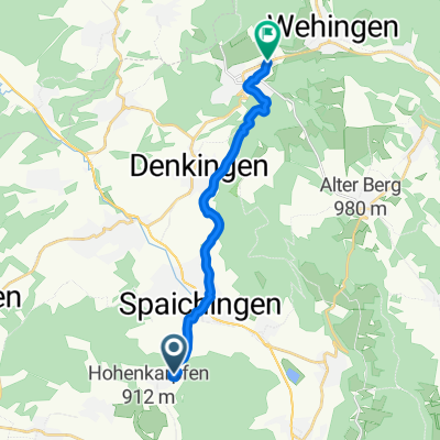 Dreifaltigkeitsbergstraße 1, Hausen ob Verena nach Weiherstraße 58, Gosheim