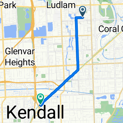 5920 SW 46th Terr, Miami to 9310 S Dixie Hwy, Miami