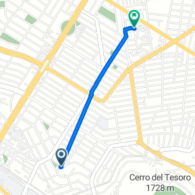 De Avenida del Pinar 3050, Zapopan a Calle Sierra de Quila 1779, Zapopan