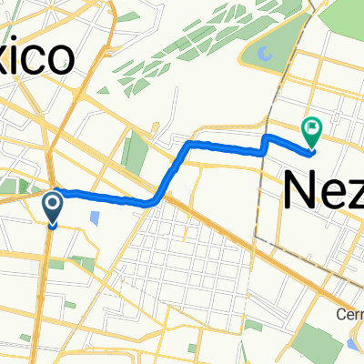 De Añil (Eje 3 Sur), Ciudad de México a Calle 22 75, Nezahualcóyotl
