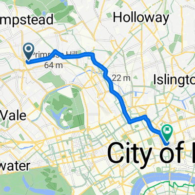 Swiss Cottage to farringdon