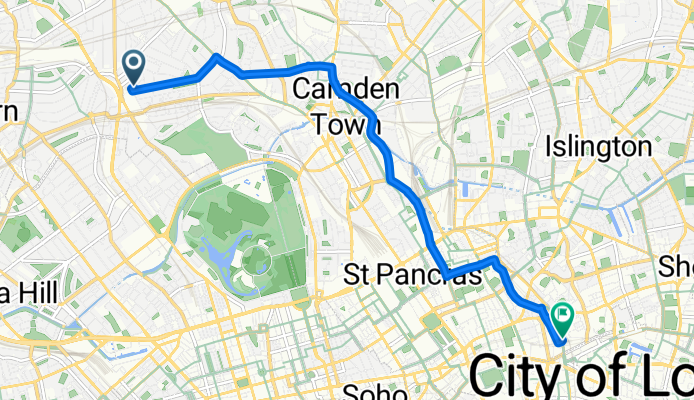 Swiss Cottage to farringdon