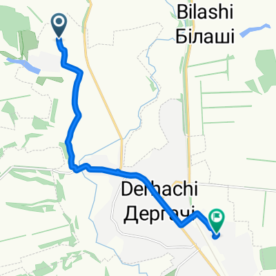 От Unnamed Road до вулиця Центральна, Дергачі