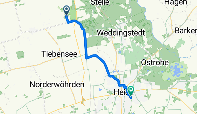 Route von Am Weißen Moor 5, Neuenkirchen