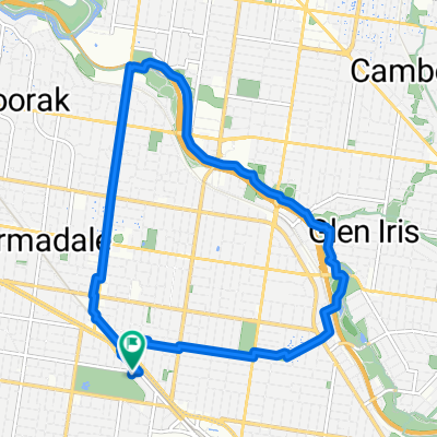 5k Jon and Pete route, Caulfield North to Normanby Road 105, Caulfield North