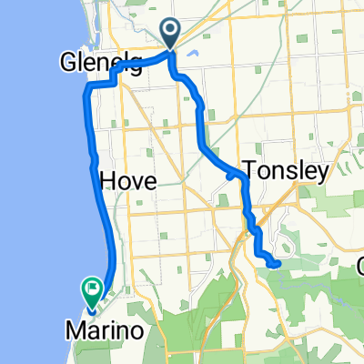 Sturt creek abd finnis street coffee to 6A Rockford Place, Marino