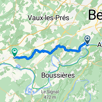 7 Rue du Halage, Avanne-Aveney to 4bis Rue de la Craie, Saint-Vit