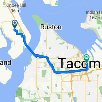3309 43rd St NW, Gig Harbor to 1616 E D St, Tacoma