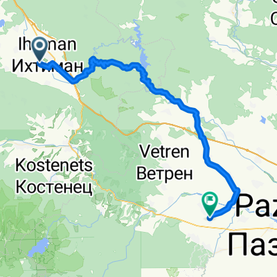 Ihtiman - Toplonica dam - Lesichovo - Vinogradets - Karabunar - Boshulya - Zlokuchene - Septemvri 62km