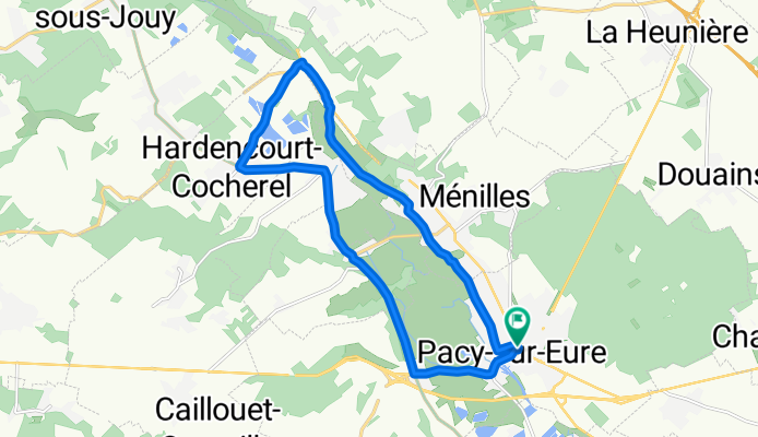 De Place des Déportés 6, Pacy-sur-Eure à Rue de Lyre 25, Pacy-sur-Eure