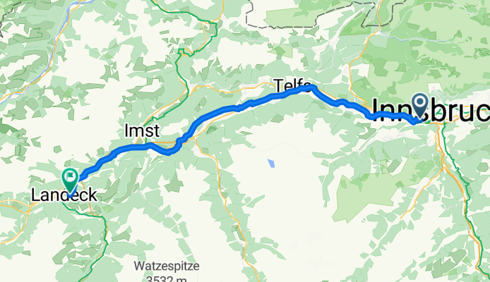 Inntalradweg Insbruck - Landeck