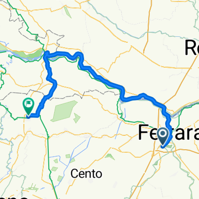Da Via Bologna 637, Ferrara a Piazza della Costituente 42, Mirandola