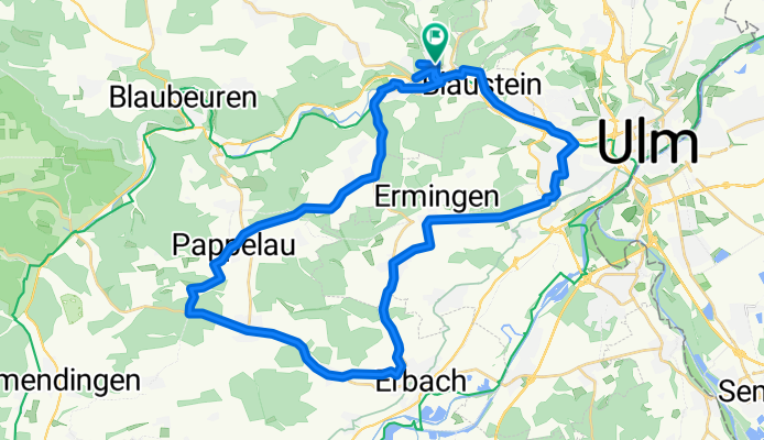 Lauternstraße 1, Blaustein nach Bergstraße 7, Blaustein