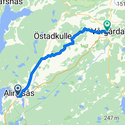 Göteborgsvägen 12, Alingsås to Torggatan 2B, Vårgårda