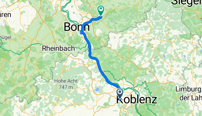 Hospitalstraße 24, Bassenheim nach Annostraße 21, Hennef