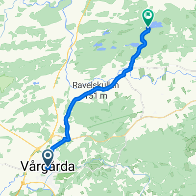 Route from Stationsgatan, Vårgårda