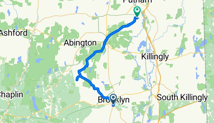 85 Canterbury Rd, Brooklyn to 1–33 Town Farm Rd, Putnam