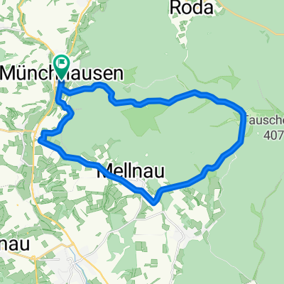 Münchhausen - Umdraht - Franz.-Wiesen - vor Mellnau - Simtshausen - Münchh.