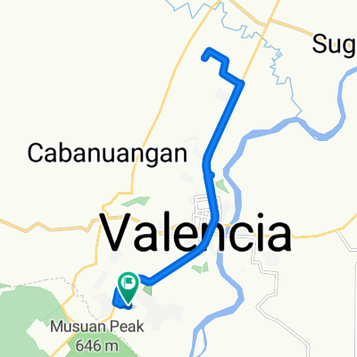 Unnamed Road, Valencia City to Unnamed Road, Valencia City
