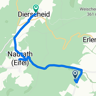 K38, Föhren nach Karl-Kaufmann-Weg 17, Dierscheid