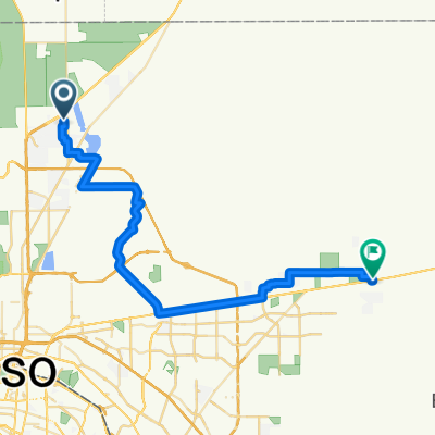 5691 Colin Powell Ave, El Paso to 14900–14928 Montana Ave, El Paso