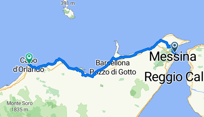Giorno 1 Messina - Capo d'Orlando