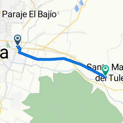 De Calle Fresnos 605, Santa Lucía del Camino a Calzada Benito Juárez, Santa María del Tule