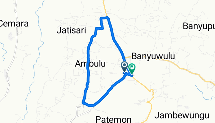A. wafa Road, Wringin to Jalan Raya Krajan, Wringin