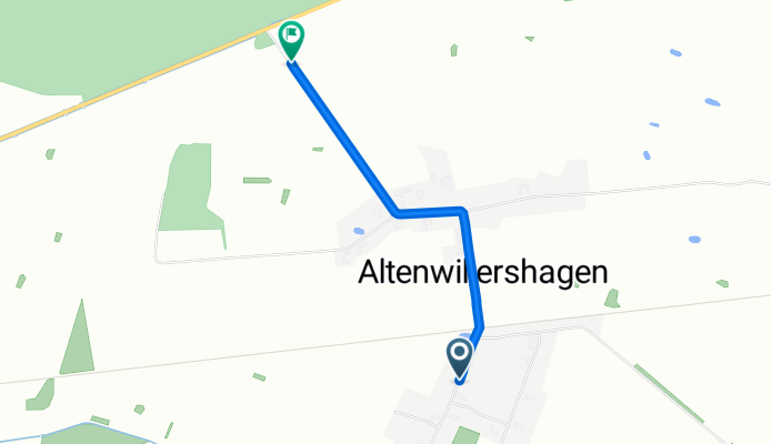 Route von Lindenstraße 19, Ahrenshagen-Daskow