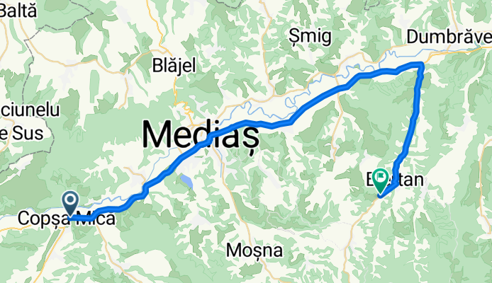 Șoseaua Sibiului 43, Copșa Mică to DJ141B