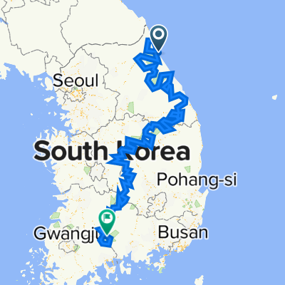 조양동 １４１９−６１, 속초시 to 산내면, 남원시