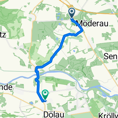 Beiderseer Bahnhofsstraße 1A, Morl nach Schwanenweg 33, Halle (Saale)