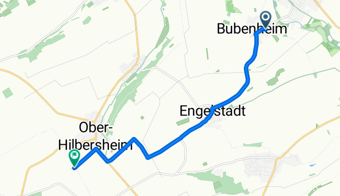 Route von Im Kirschgarten 8, Bubenheim